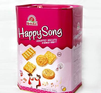 香港进口食品批发 饼干糕点 年货 幸福恋曲什锦饼干700g*